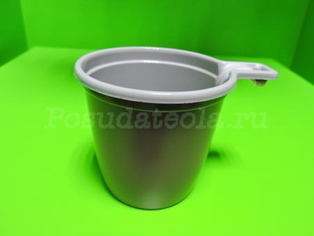 Чашка кофейная 180 мл.  ПП бел/кор. ИНТЕКО 50 шт/уп, 1700 шт/кор.